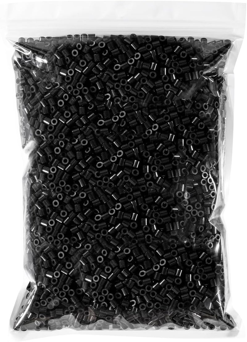 TCTHBC Fuse Beads 6000 Pieces 5mm Black Melty Iron Beads Compatible with Perler and Hama - Image 1